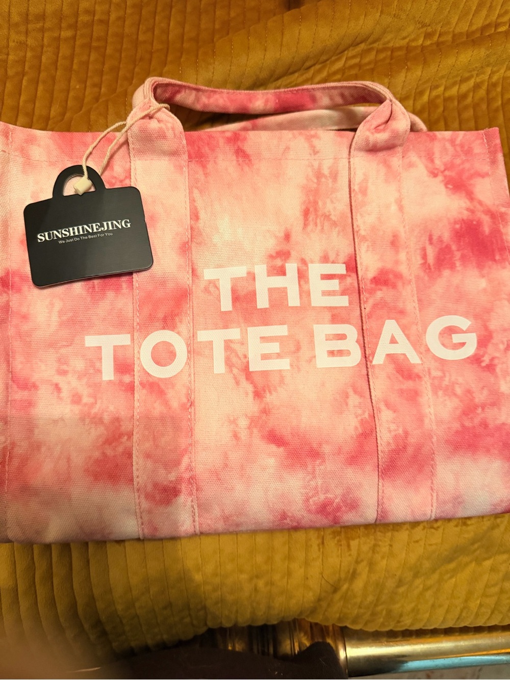 Pink Tie-Dye Canvas The Tote Bag